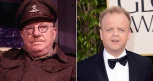 Arthur Lowe (left) and Toby Jones Toby Jones (right), who has recently appeared in BBC One's Marvellous, will play Captain Mainwaring