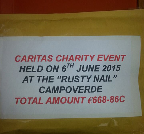 Elvis Cash ready to hand over to Caritas