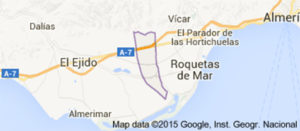 La Mojonera map