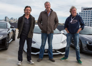 PERTH, AUSTRALIA - JULY 17:  (L-R) Richard Hammond, Jeremy Clarkson and James May during a press event on July 17, 2015 in Perth, Australia.  (Photo by Matt Jelonek/WireImage)