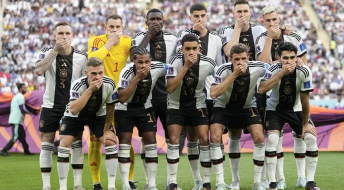 German football players cover mouth as protest at FIFA WorldCup
– News X